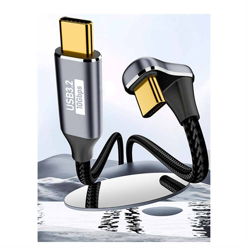 Pd 100W Usb C To Type C Elbow Otg Data Cord Cable Usb 3.2 Gen 2,A 4853659220734