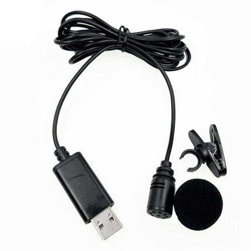 USB Lavalier Lapel Microphone Omnidirectional Wired Clip-on Mic 2