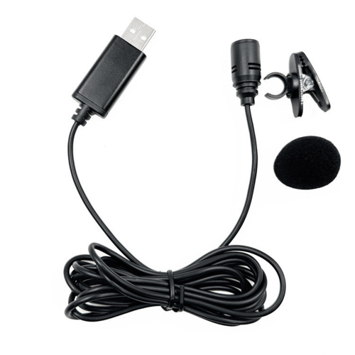 USB Lavalier Lapel Microphone Omnidirectional Wired Clip-on Mic 1