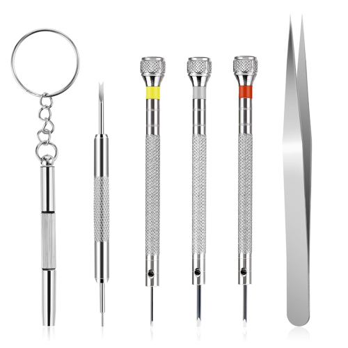 Watchmaker Screwdriver 0.8-1.4mm Precision Screwdriver with Tweezer