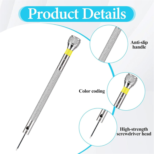 Watchmaker Screwdriver 0.8-1.4mm Precision Screwdriver with Tweezer 2