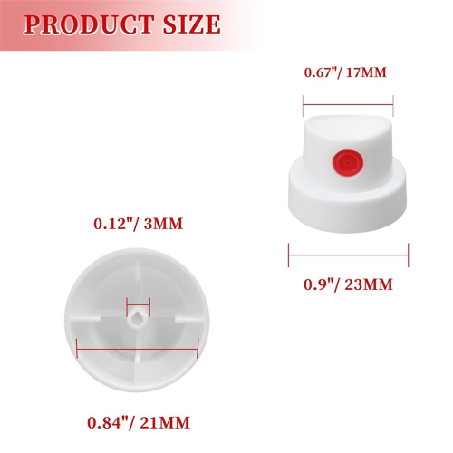 Paint Caps for Cans- Can Nozzle-Graffiti Nozzle Red 2