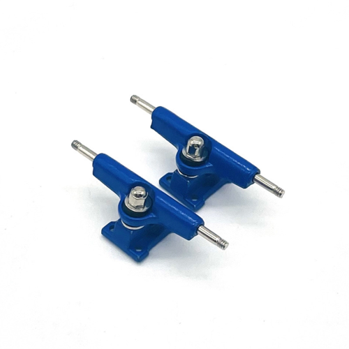 Finger Skateboard avec nouveau support et base bleus 2