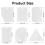 Plastic Clay-, Pottery Tools Plastic Clay- Set White 6