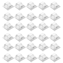 Hooks for Outdoor String Lights Clips 30 Pack Clips Clear Light Hook