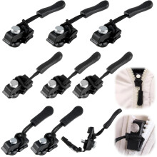 9PCS Zipper Repair Kit, Zip Puller Replacement Set, 3 Sizes Instant Zipper Rescue Fix for #3#5#7#8#10 Zipper Luggage, Backpacks