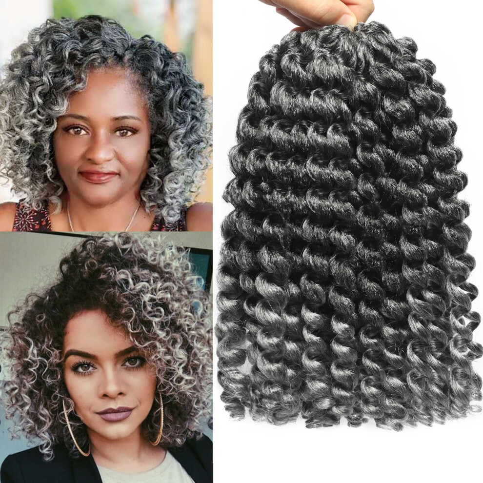 Svolna Unisex 3Packs 2X Ringlet Wand Curl 12 Inch Jamaican Bounce Crochet Hair Synthetic Crochet Braids Hair Extensions Crochet Braiding Hair 20 Roots (12Inch (Pack