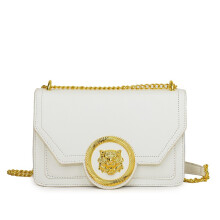 (white-23CM-15CM-7CM)Women's Handbag Fashion Chain Shoulder Bag Trend Leather Crossbody Small Square