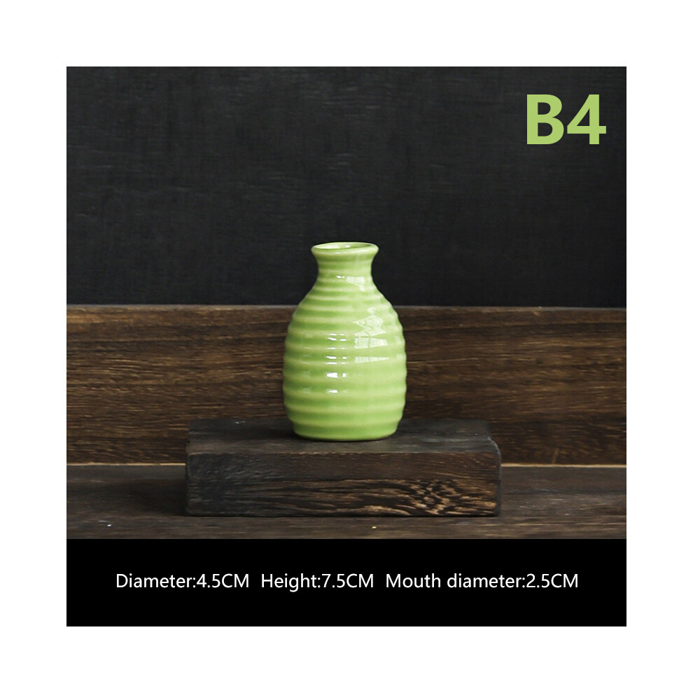 (B4) Vase à fleurs en céramique Ins Vases hydroponiques nordiques Décoration de chambre créative Mini