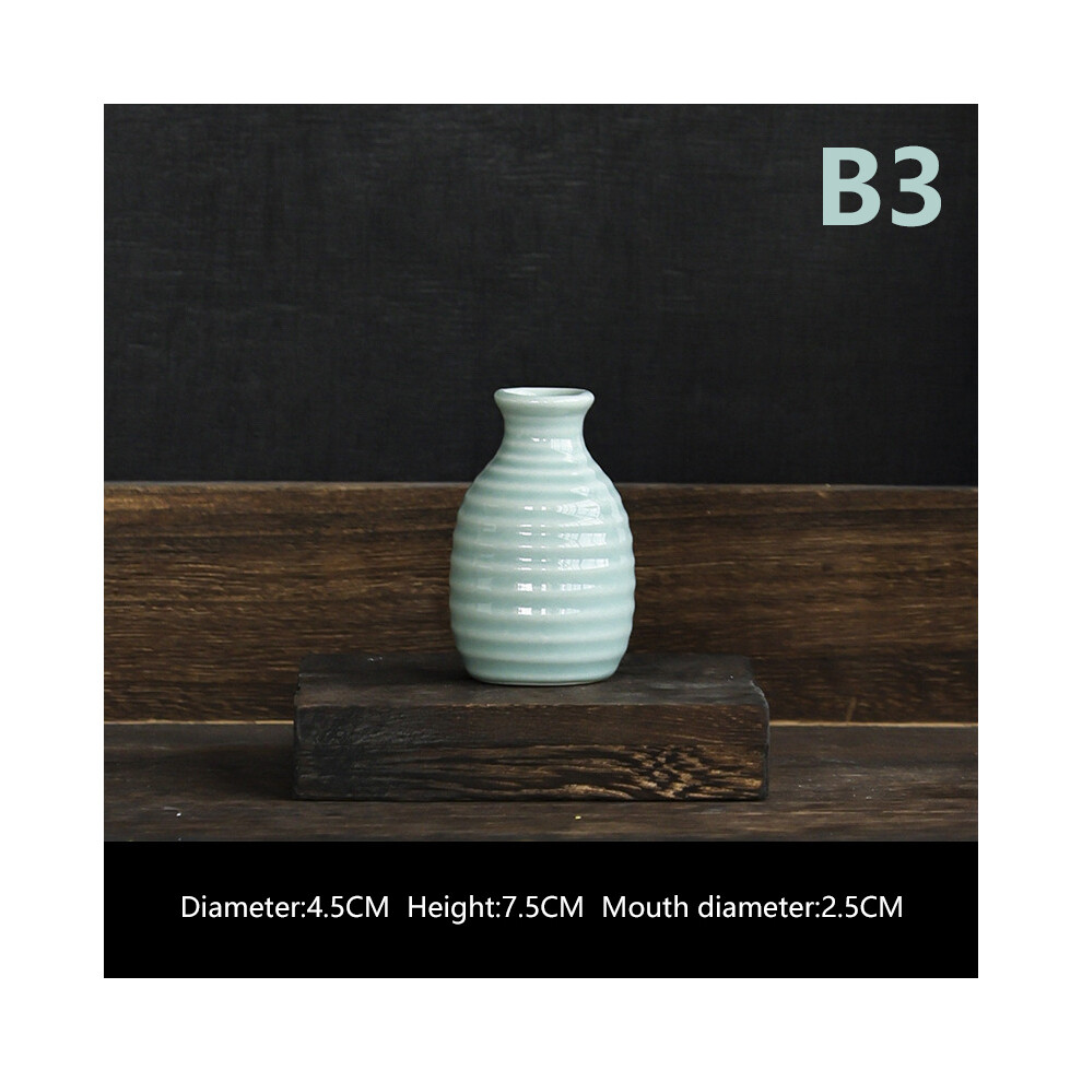 (B3) Vase à fleurs en céramique Ins Vases hydroponiques nordiques Décoration de chambre créative Mini
