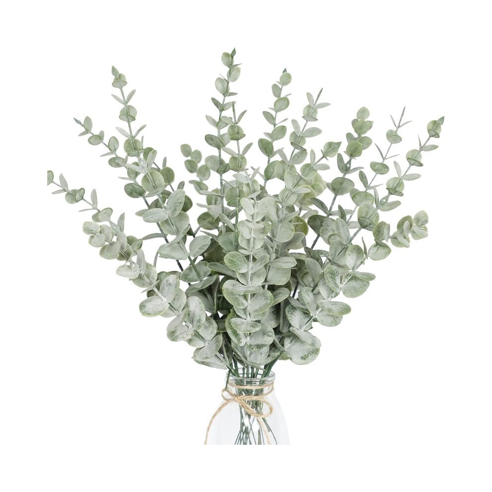 (Vert - 10 pièces) 10 pièces DIY Artificielle Eucalyptus Décoration Murale Verdure Boho Décorations