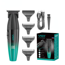 (V-906 verde con scatola) Tagliacapelli professionale VGR, tagliacapelli da barbiere, 9000 giri/min
