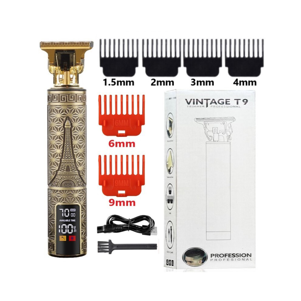 (T9-1) Tondeuse à cheveux électrique 2025 T9 0 mm pour homme, tondeuse sans fil, machine professionnelle
