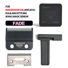 (Black FADE) Madeshow KULILANG M5F M10 R66 R77F Original ultradünner Haarschneider mit Fade-Klinge,