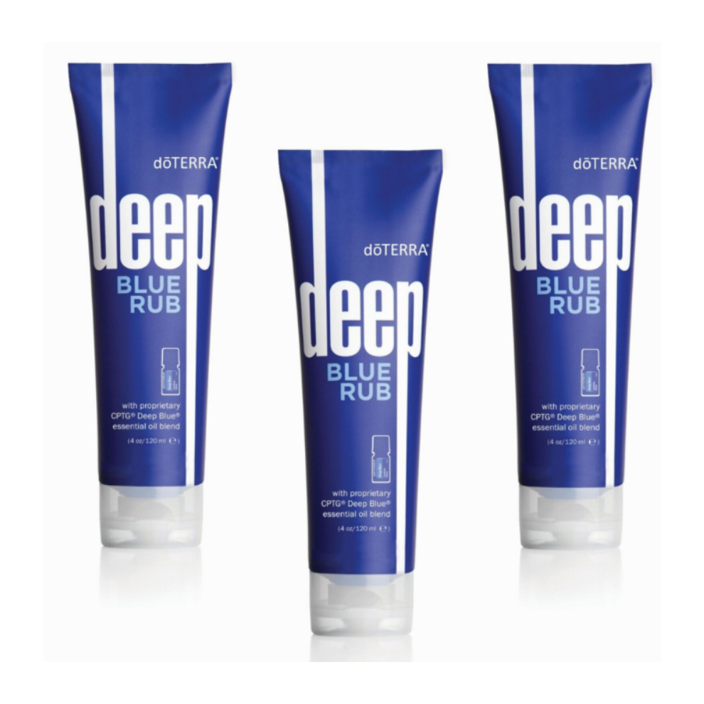 (3PACK) doTERRA Deep Blue Rub - Sore Muscle & Joint Rub, Soothing Cream - Massage Gel, 120ml