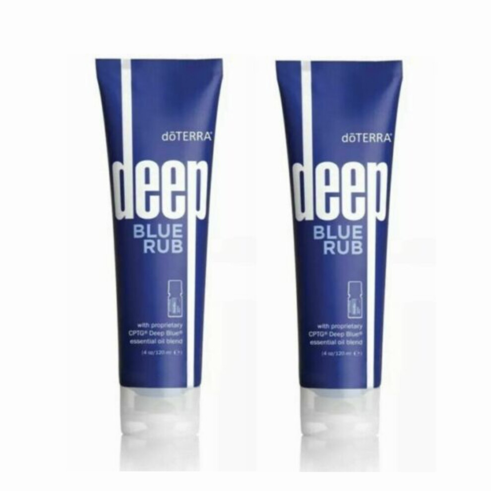 Doterra (2Pack) Deep Blue Rub - Sore Muscle & Joint Rub, Soothing Cream - Massage Gel, 120Ml