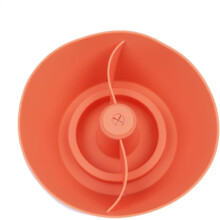 (Orange1) Silicone Snack Container,High-Temperature Resistant Odorless Snack Bowl - Lightweight Silicone Platter Snack Plate for Watching TV Playing Games