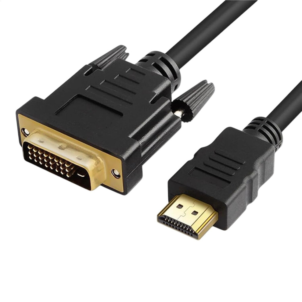 High Definition Multimedia Interface To Adapter Cable,59 Inch High-Speed Bidirectional Cord - Plated, 1080P, Adapter Wire For Computer, Monitor, Gold