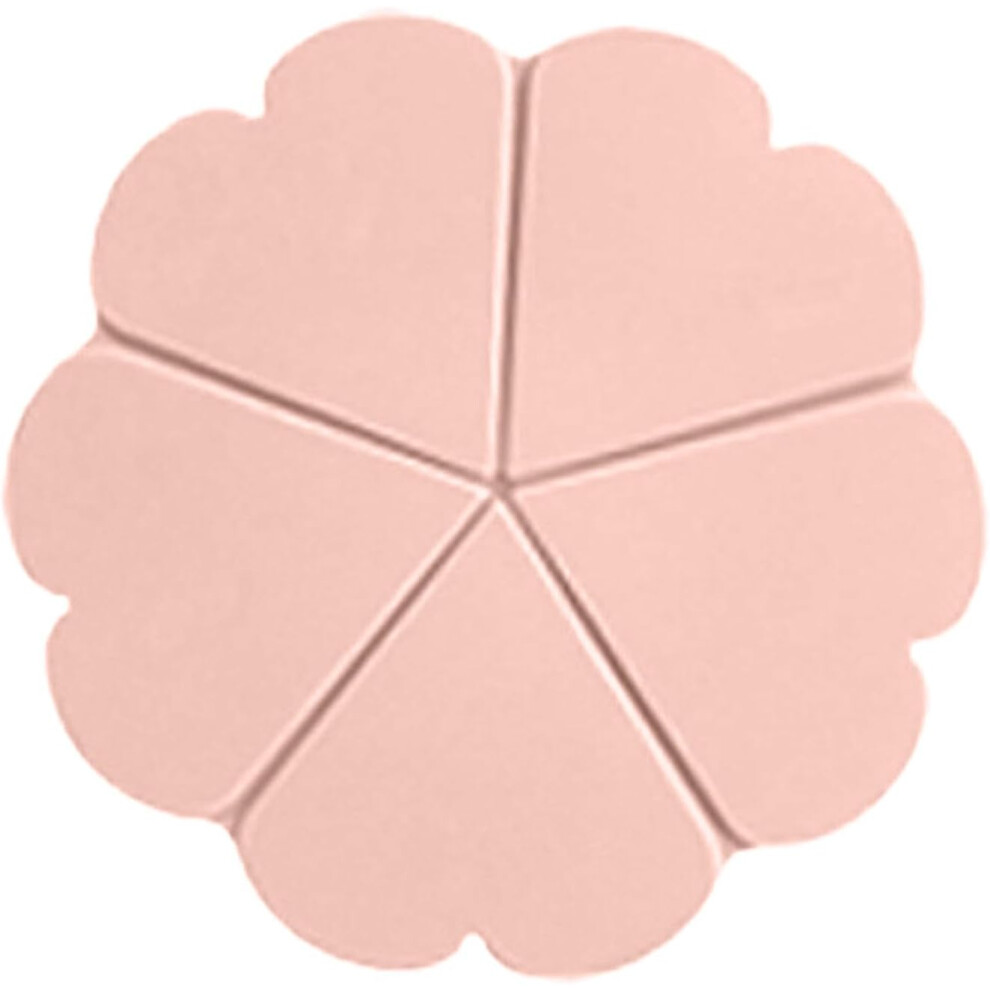 (Lotus Root Powder) Floral Coasters | Coffee Cup Mat,Silicone Coasters Insulation Tabletop Protection Non-slip for Kitchen & Dining Table