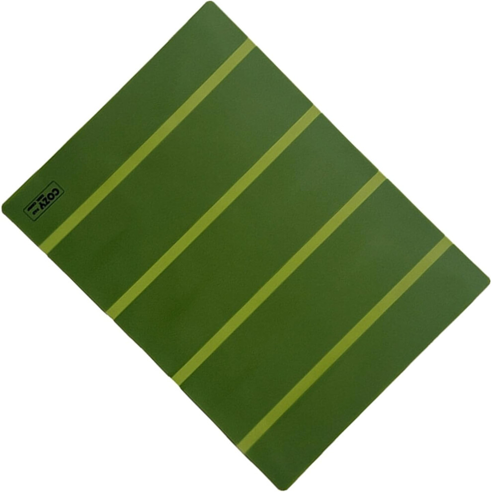 (Army Green) Outdoor Table Mats, Heat Resistant Foldable Table Placemats, Non-Slip Rubber Table Protector for Indoor and Outdoor, Waterproof Dining Table Mats