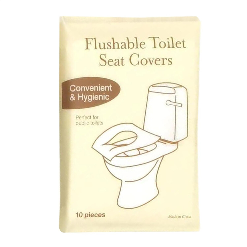 Toilet Seat Covers Flushable - Large Toilet Mat Toilet Cover | 10X Flushable Paper Toilet Seat Liners, Kids Potty Training Bathroom Toilet Cover,