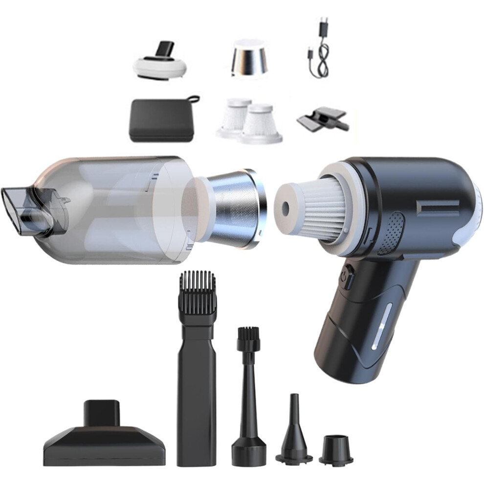 Cordless Car Vacuum - Rechargeable Automobile Vacuum | Cordless Car Vacuum Cleaner, Powerful Car Vacuum Cleaner and Air Duster