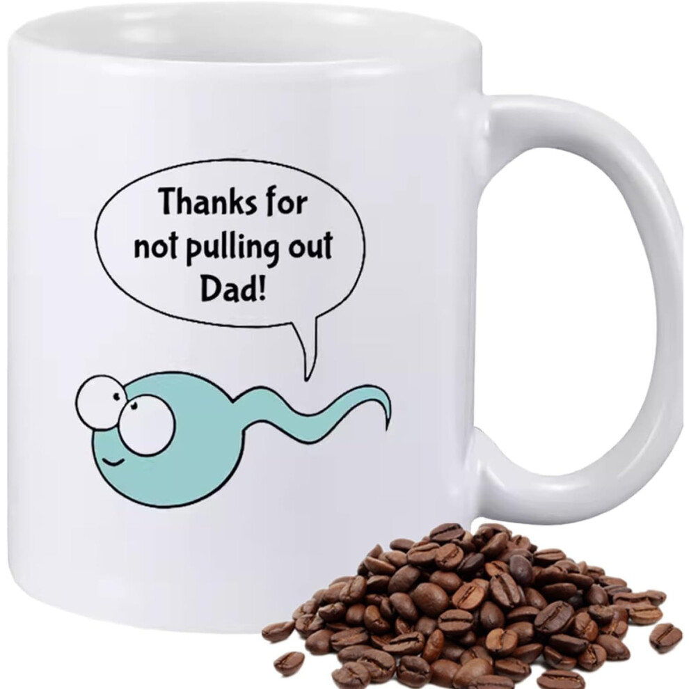 (01) Funny Father's Day Mug | 350ml Large Capacity Mug Cup for Father's Day | Humorous Mugs Novelty Drinkware for Wine, Whisky, Ice Cream, Juice, Hot