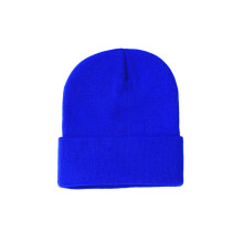 (ROYAL BLUE-2-5)Wintermütze zum Warmhalten, Strickmütze, Universal-Stickerei-Logo-Mütze, Herren, Erwachsene,
