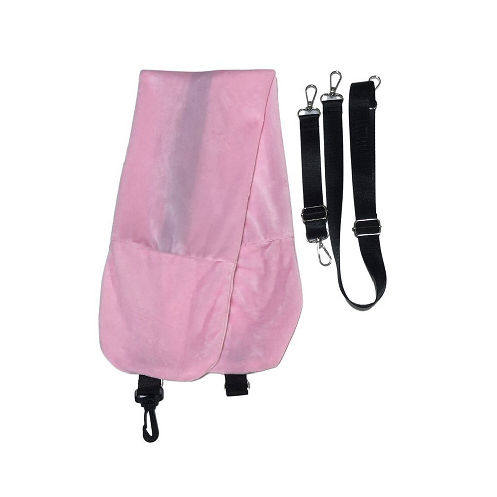 (rose) Taie d'oreiller de voyage remplissable, sac de rangement transportable, coussin d'avion, oreiller