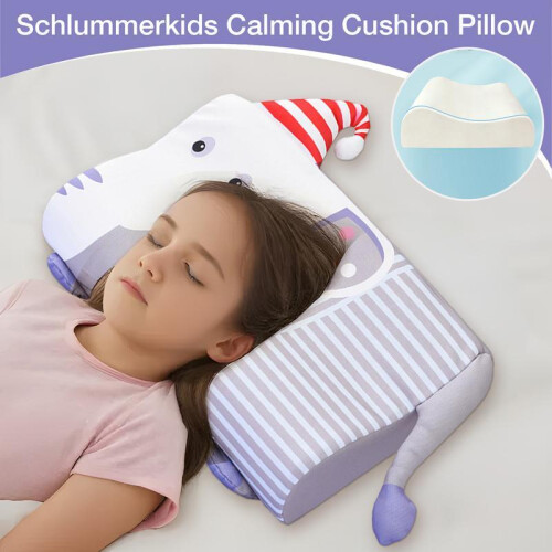 (A) Cuscino da letto ergonomico, cuscino ortopedico di supporto, cuscino cervicale per bambini, cuscini 2