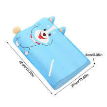 (A) Cuscino da letto ergonomico, cuscino ortopedico di supporto, cuscino cervicale per bambini, cuscini