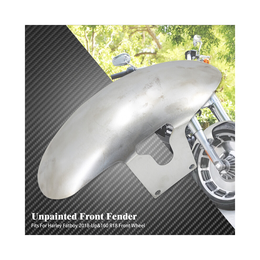 Garde-boue avant de moto (non peint) pour Harley Softail Fatboy FLFBS FLFB 2018-2023
