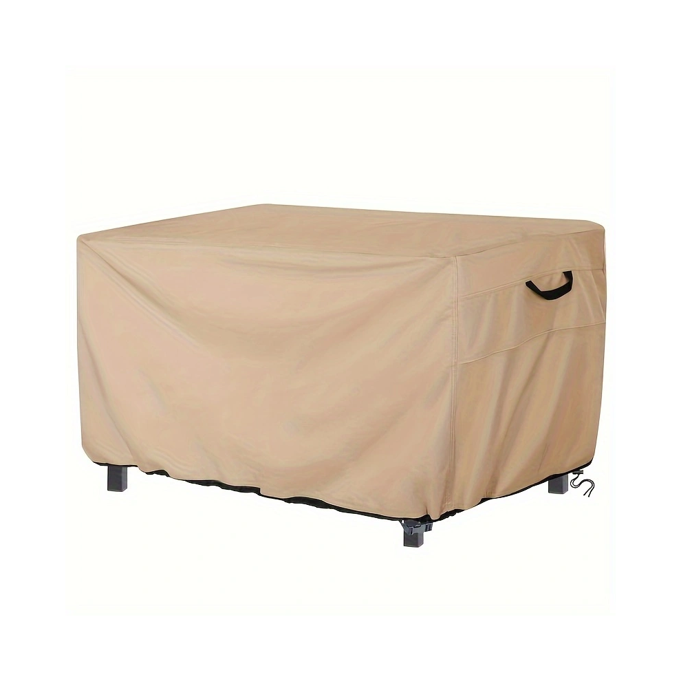 (132x86x61 CM) Housse de protection pour foyer extérieur en tissu Oxford, housse de protection contre