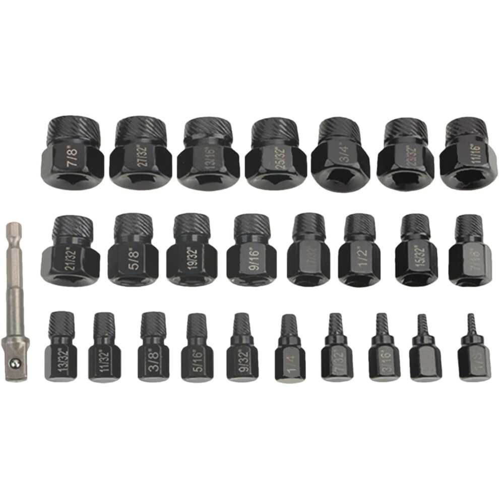 Stripped Bolt Remover Broken Bolt Extractor,Wear-Resistant Stripped Bolt Remover | Sturdy Bolt Extractor Kit Precision Tap Extractors for Easy