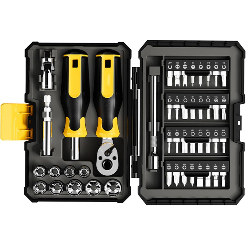Ratchet Wrench Tool Set,Replaceable Multifunctional Wrenches Set | Wear-Resistant Wrenches With Storage Case For Home Maintenance 791633069969