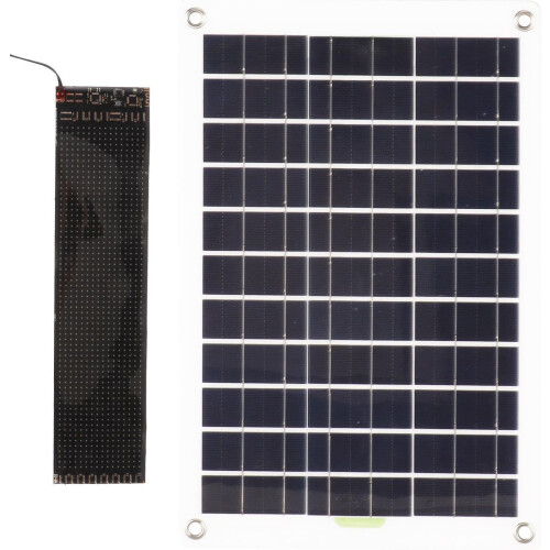 Led Car Sign Programmable,Bright Electronic Word Signs Light with Solar Panel - App Control, Adjustable Text Pattern, Message Board, Display Screen