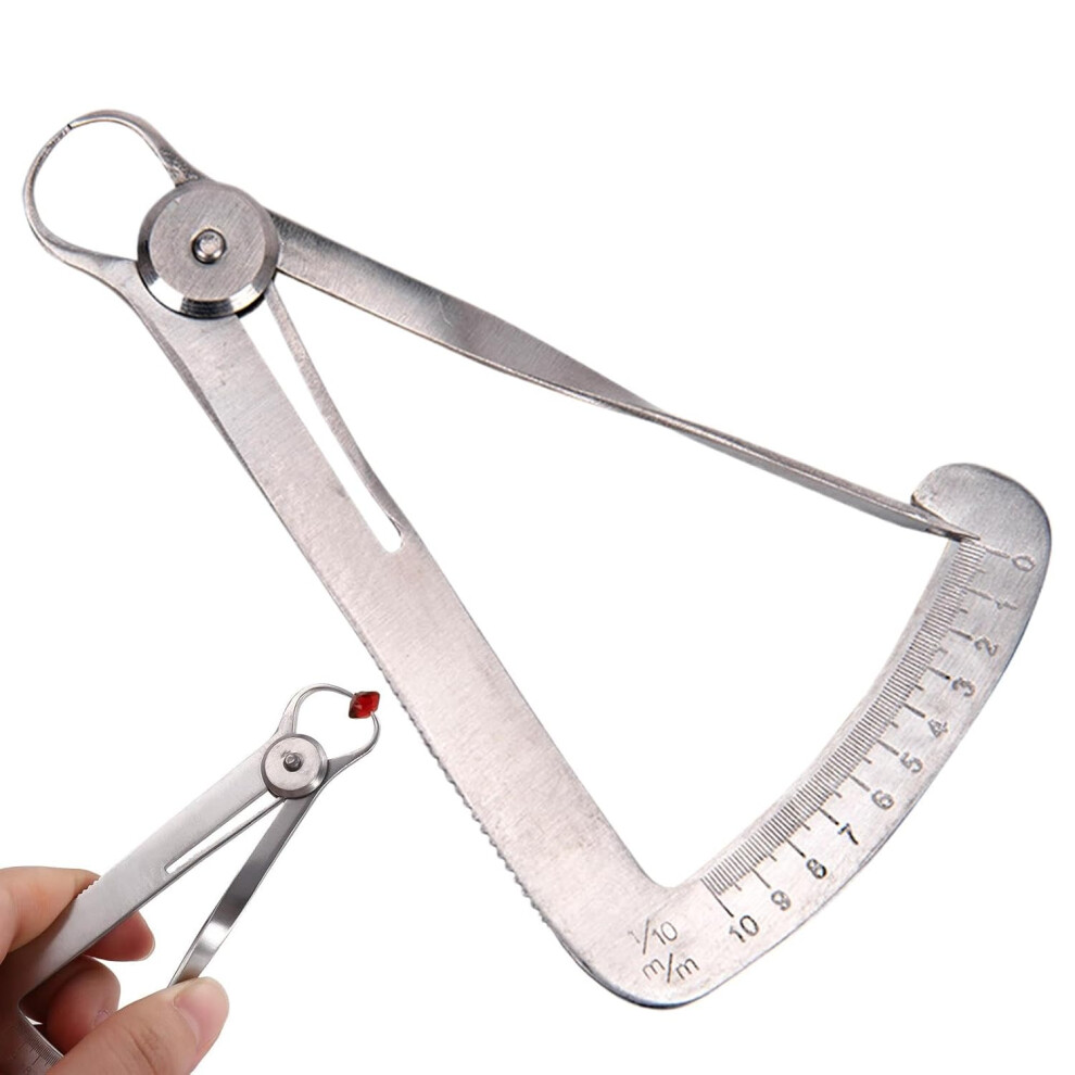 Metal Caliper Measuring Tool,Metal Calipers Ruler | High-Precision Stainless Triangle Caliper For Teeth