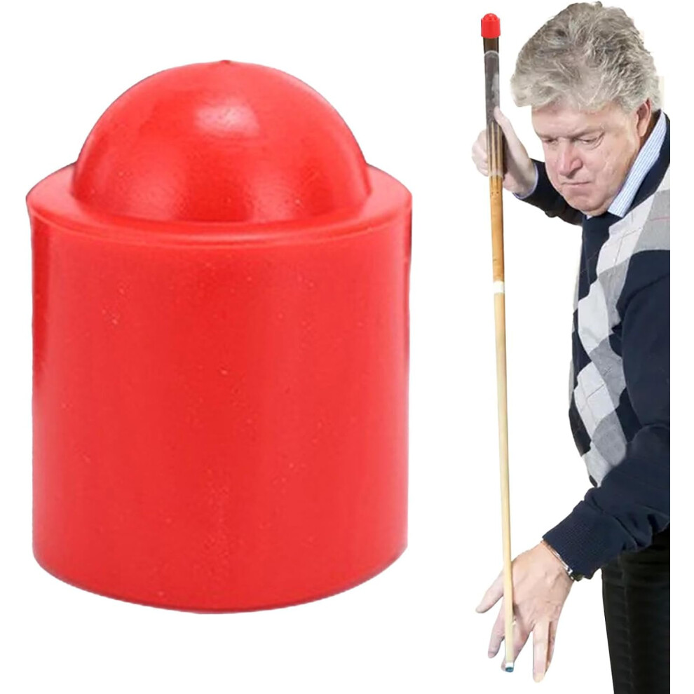 (Red) Pool Cue Bottom Bumper Protector,Billiard Cue Tail Sleeve Plug - Stable And Firm Absorber Tool For Billiard Enthusiasts, Novice, And Professions Red