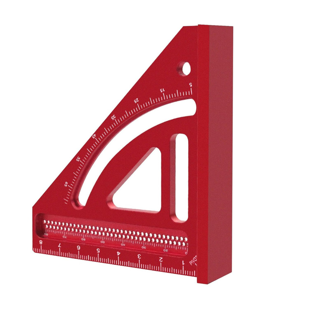 Multi-Angle Measuring Ruler - 5-65 Degree Multiangle Square,Woodworking Square Protractor, Aluminum Alloy Triangle Ruler for Multi-Angle Measuring