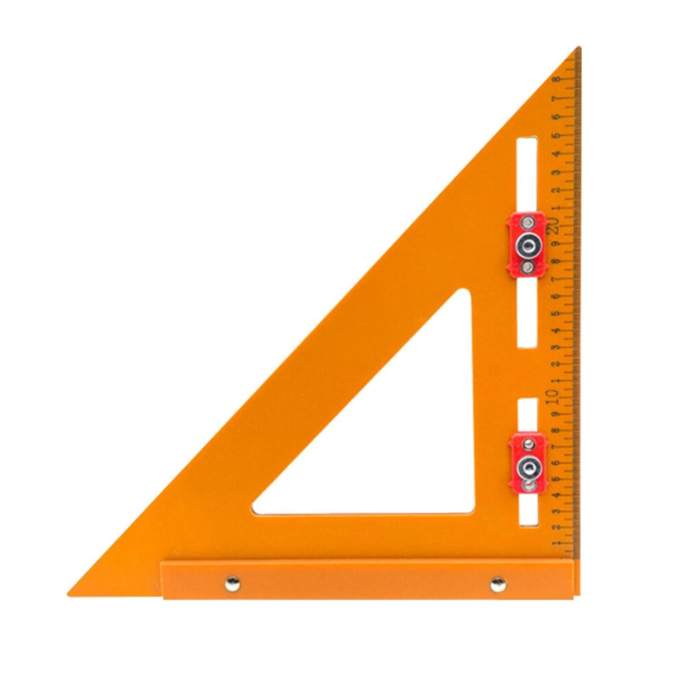 (Two-in- bakelite ruler 320*320) Positioning Triangle Ruler, 15-21" 2-in-1 wood Rafter Square Layout Tool, Framing Square Triangle Ruler Measuring, Positioning Precision Marking