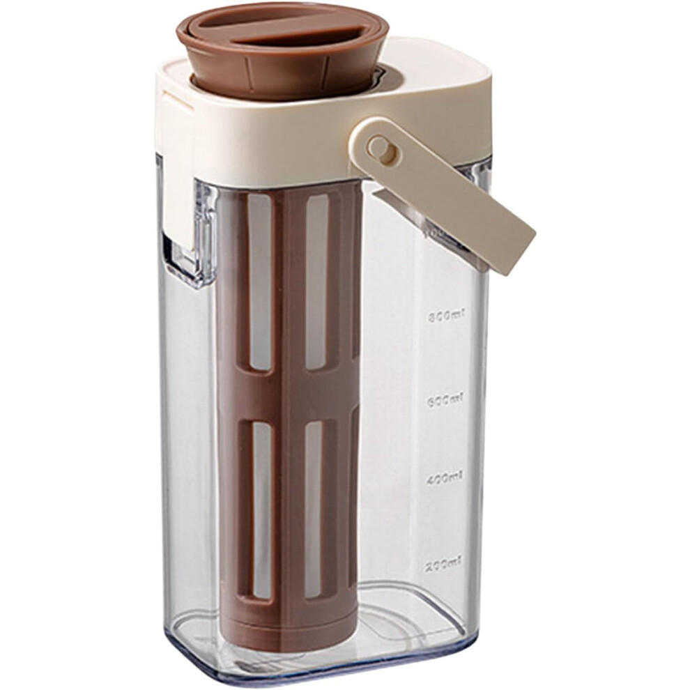Pitcher with Lid | Water Pitcher with Lid,1000ml Transparent Dispenser Containers Leak-Proof for Coffee Beverage Liquid Storage Outside