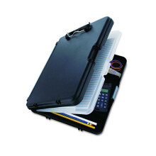 Saunders WorkMate II 00552 Klemmbrett aus Kunststoff, schwarz, Briefformat, Kunststoff-Formularhalter, 22,9 x 30,5 cm, mit niedrigem Profil, C
