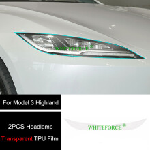 (Läpinäkyvä ajovalo-Model3 Highland) Tesla Model 3 Highland 2023-2025 ajovalojen takavalon suoja