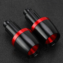 (rosso) Per DUCATI HYPERMOTARD 821 SP MONSTER 821 2013-2024 Manopole manubrio moto Terminali manubrio