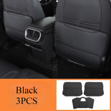(3 Stücke Schwarz) Für BYD Sealion 7 Sea lion 07 EV 2024 2025 Zubehör Leder Auto Vordersitz Hinten Anti