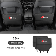 (Schwarz 2 Stück) Audi Sline A3 A4 A5 A6 A7 A8 Q3 Q5 Q7 Q8 RS3RS4 S3 S4 Autositz-Rücken-Aufbewahrungstasche