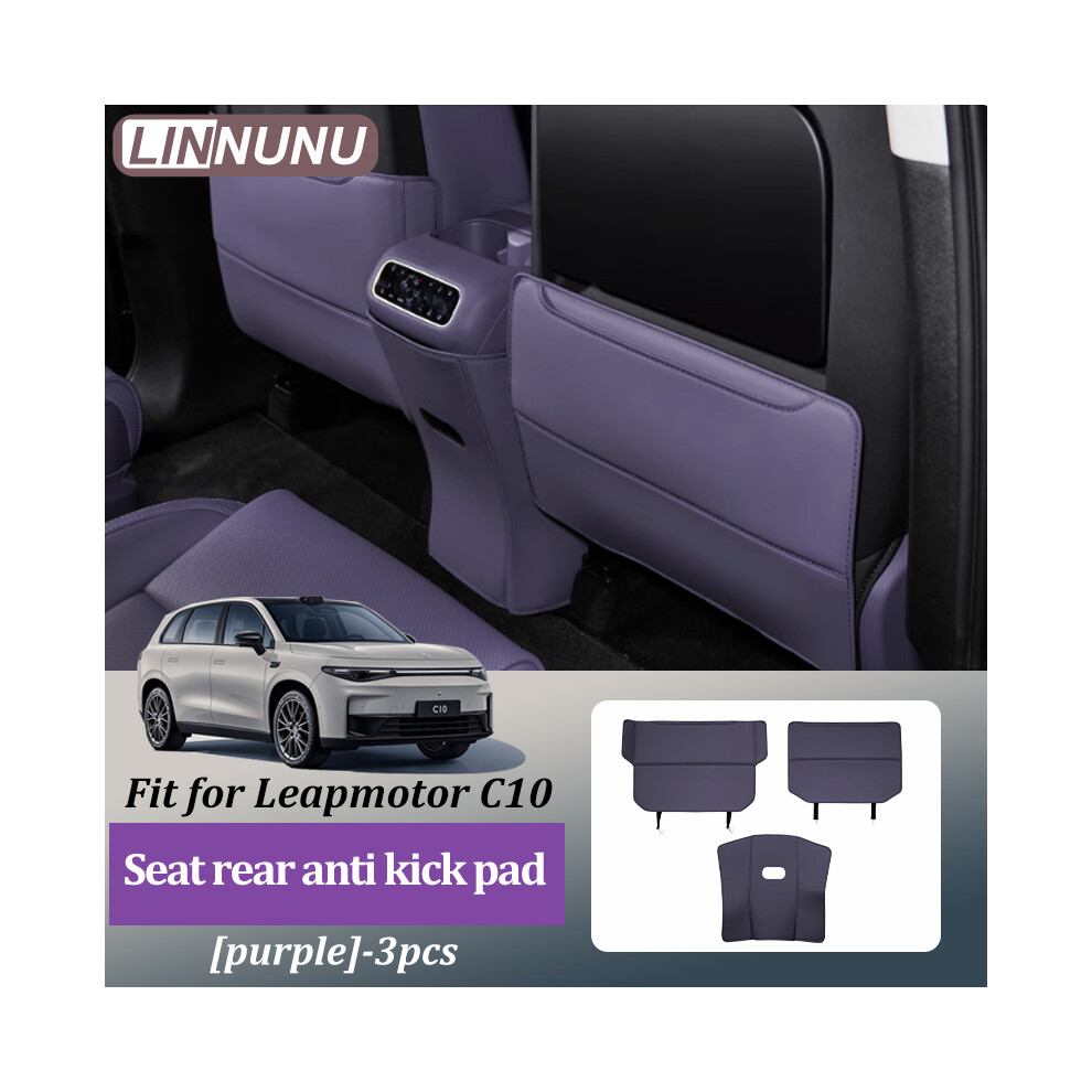 (VIOLET) Linnunu Fit pour Leapmotor C10 Pièces de protection extérieure de voiture Coussinets anti-coups