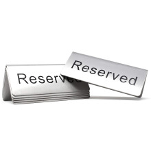 Schilder Tisch reserviert 4,75 x 1,75 6er-Pack