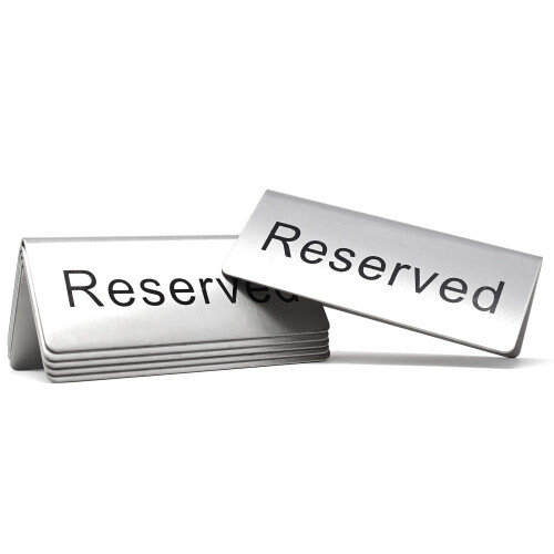 Schilder   Tisch reserviert   4,75 x 1,75    6er-Pack