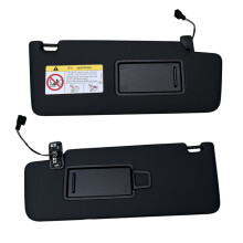(Schwarzes Set) 5GG857551 Schwarze vordere Sonnenblende mit Make-up-Spiegel für VW Golf 7 Passat B8